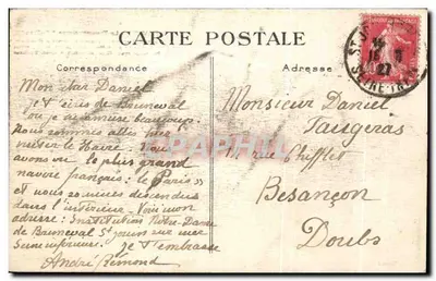 Le Havre — Le Transatlantique "Suffren" — G. F., Le Havre — Rewers