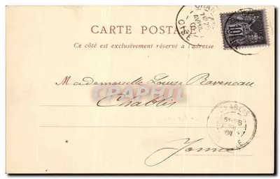 Castelo de Chantilly — Lado Norte — Veuve Robineau, Livreiro, n°15 — Verso