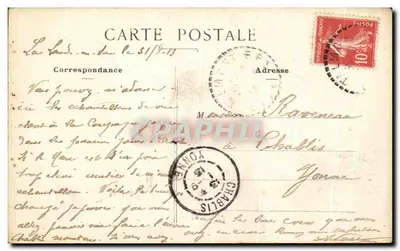 LALANDE-EN-SON (Oise) — O Castelo — Ed. Dourlins — Verso