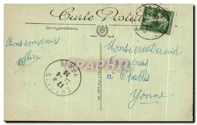 Laon após o bombardeio — Casas bombardeadas, bairro da Gare — Vised Paris n°503 — Verso