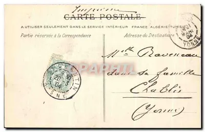 Saint-Quentin — Hotel de Ville — P. D. — Imp. D. Sivert — Verso
