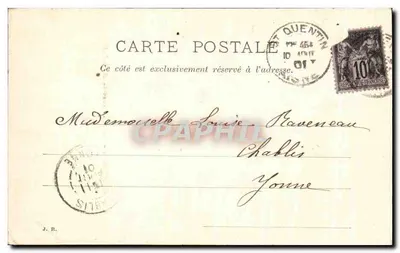 Saint-Quentin - Molen van Alle Winden — P.D. — Proef verkregen met Jumelle Belieni en Plaatje van de Maison Lumière — Achterkant