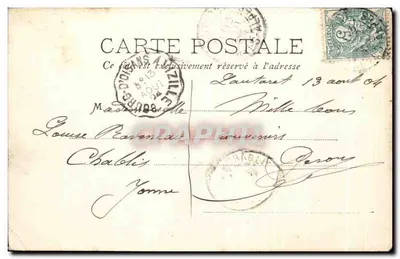 Col e Hotéis do Lauvaret (2075 m) e Glacier de l'Homme — Papeterie des Alpes Eug. Robert Grenoble — Verso