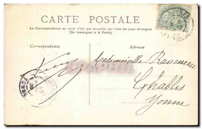 CANNES - Boulevard de la Croisette — vista con palmeras y barcos — editor MT JL, n° 167 — Reverso
