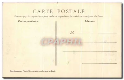Paryż — Arc de Triomphe de l'Étoile — Etablissements Photo-Colore, nr 20 — Rewers