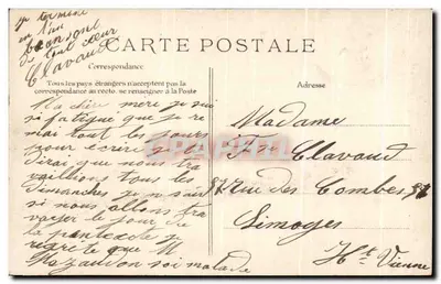 PARIS — Tribunal de Comércio e Conciergerie — Editor E.T.D. — Verso