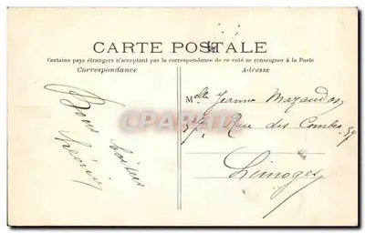 Souvenir Paryża — widok panoramiczny zabytków — C.M. Paryż — Rewers