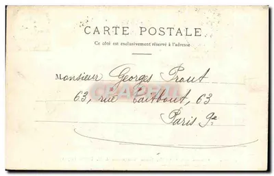 Bazeilles após a batalha — Ruínas da casa de M. Thomas Friquet — edit. L. Dufour em Reims (Marne) — Verso