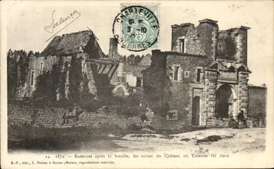 Bazailles — Ruínas do castelo onde Turenne foi criado — S.-P., editor, L. Dufour em Reims (Marne)