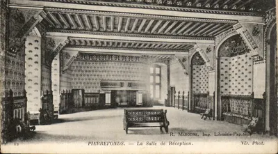 Pierrerefonds — La Salle de Réception — R. Marotine, Imp. Librairie-Papeterie