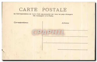 Bilhete postal antigo Todo Paris Boulevard St Marcel Estátua de Joana d'Arc — Verso
