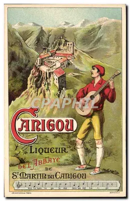 Saint-Martin-du-Canigou — Abbazia — pubblicità per la liqueur Canigou, edita da R. du C. Perpignan N° 231