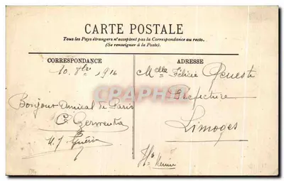 París - Les Buttes Chaumont — El Puente colgante y el Belvédère — LL. — N° 719 — Reverso