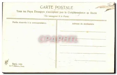 Młody para w ferze — wydawca K. F. Wydawcy, Paryż, seria 1133 — Rewers