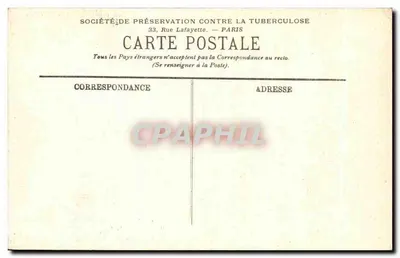 Segurança doméstica — Higiene e limpeza — Sociedade de Preservação contra a Tuberculose, Paris — Verso