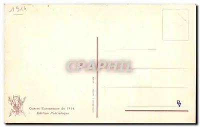 Cão alemão devorando pão — sátira anti-alema — Edição Lapina, n°2123 — Verso