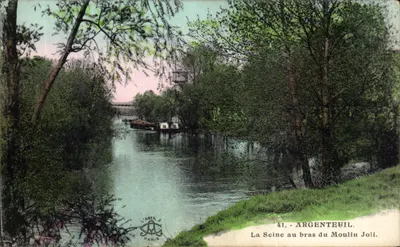 O rio Sena no braço do Moulin Joli — Argenteuil — L'ABEN, E, Paris, n°41