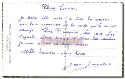 Torre de Argenteuil — Século XII — Edição « Studio Anglout » — Verso