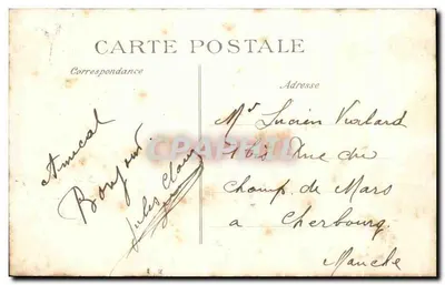 Patte d'Oie d'Herblay — Rua de Bezons para Paris — Gipoulet editor — Verso