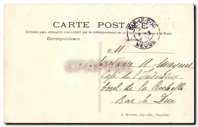 Isle-Adam — Braço do Cabouillet — A. Bourdier, imp.-edit., Versailles — Verso
