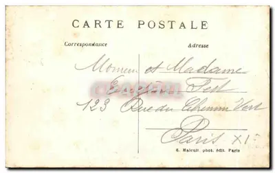 Montmorency (S.-et-O) — ezel en accessoires — G. Malcull, fot. uitg. Parijs — Achterkant