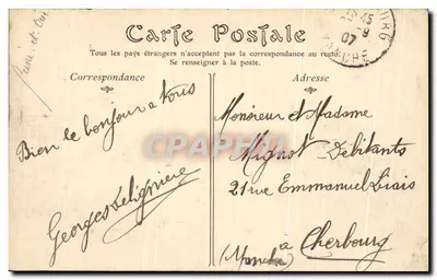 MÉRY-SUR-OISE — A Prefeitura e a Rua de Paris — ND Phot — Verso