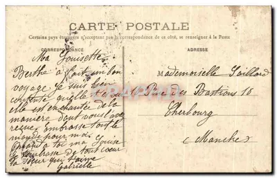 Pontoise — L'Hôtel-Dieu — Dortoir des Vieillards (hommes) — A. G., Pissefondaine-Triel (S.-et-O.) — Rückseite