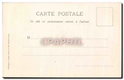 Widok rzeki Oise i Saint-Ouen-l'Aumône z wysokich terenów Pontoise — Philatélie A. Breger Frères, 9 Rue Thénard, Paris — Rewers