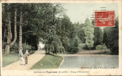 Arredores de Tournan (S.-et-M.) — Lago de Hermières — Malberbe, editor de papelaria em Tournan (S.-et-M.)