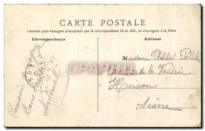 Remiremont — Rue de la Xavée, vista de la Place de la Courtine — B.F., París — Reverso