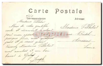 Etrepy — Interior do Castelo — Batalha da Marne (6 ao 12 de setembro de 1914) — Verso