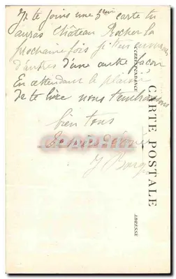 Château-Rocher — Umgebung von Piégut — Sammlung J.S.D. 4336 (bis) — Rückseite