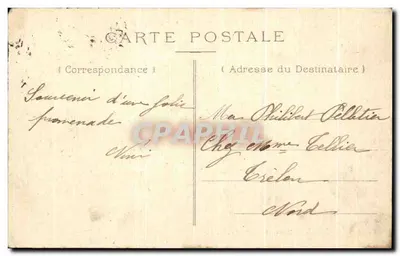 Sarlat — Panoramische uitzicht op de Kathedraal — Uitgever niet geïdentificeerd — Achterkant