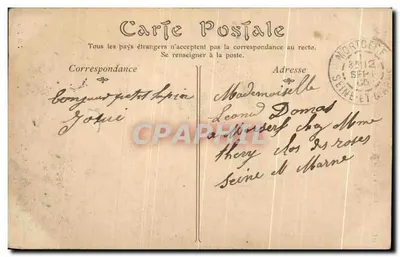 Castelo de MALMAISON — Cedro plano — Editor N°51 — Verso