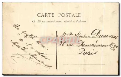 Paris - Igreja de São João e São Cristóvão — editor anônimo, n° 374 — Verso