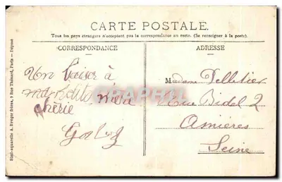 Ponchon (Oise) — A Igreja — Coleção Lejeune — Verso
