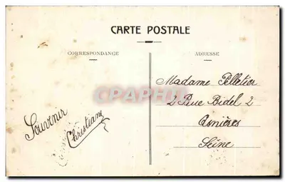 Souvenir de PONCHON (Oise) — wydawca nieznany, numer seryjny nie widoczny — Rewers