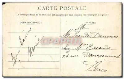 Fiação de lãs penteadas — Sociedade Anônima LA TRÉLONNAISE — Trélon (Nord) — Verso
