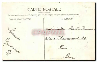 Trélon (Nord) — Castelo dos Carmes (lado sul) — editor desconhecido, n°6 — Verso
