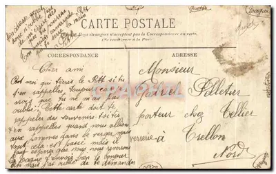 Montceau-les-Mines — Kasteel van Plessis — Beaujard-Maillot, Uitgever — Achterkant