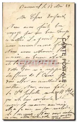 Bonneval — Pomnik Pamięci Zmarłych — Lith. Gourmond — Rewers