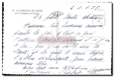 Bazylika w Lisieux — Arc Triomphal i Chór — Wydawca Graficzny — Rewers