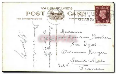 Memorial dos Pioneiros — Southampton — J.V. 207317 — Verso