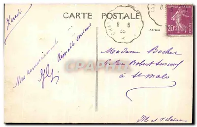 Bonneval — A Moinha do Pont, sobre o Loir — Coleção Gourmond — Verso