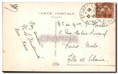 Bonneval (E.-et-L.) — La Grève et les Lavoirs — Uitgave Lefebvre — Achterkant