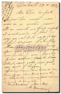 Charleville — O Desmatamento — Edit. Castel — Verso