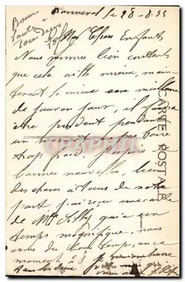 Bonneval — A Moinha do Ponte, sobre o Loir — Coleção Gourmond — Verso