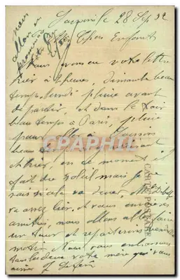 Soissons — Kerk van Sint-Vaast — Edit. G. Parmeister — Achterkant