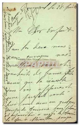 Château-Thierry (Aisne) — Os Dois Pontes sobre a Marne — Éd. J.B. — Verso