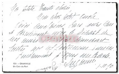 Granville — Un Angolo del Porto — Edizione Emma Bernard — Verso